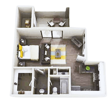 a floor plan of a house